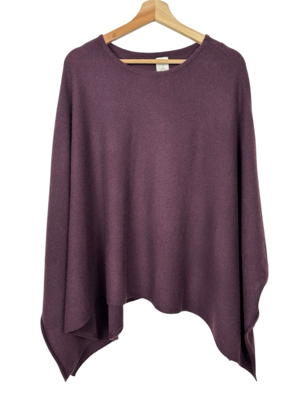 JOIE NWT 100% 2-Ply Cashmere Poncho, Dark Purple, One Size